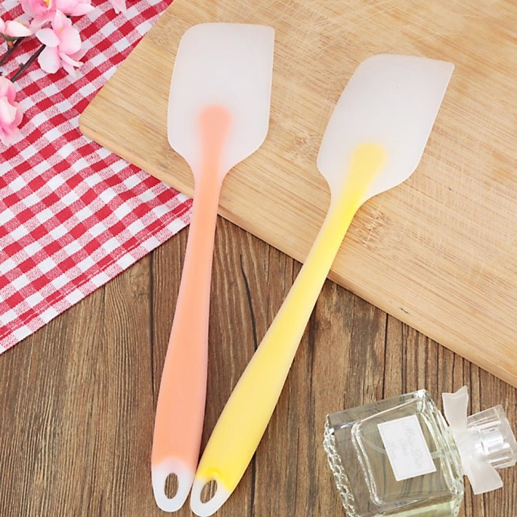 5 PCS Baking Tool Translucent Integrated High Temperature Resistance Cream Silicone Scraper Cake Spatula, Random Color Delivery - Image 4