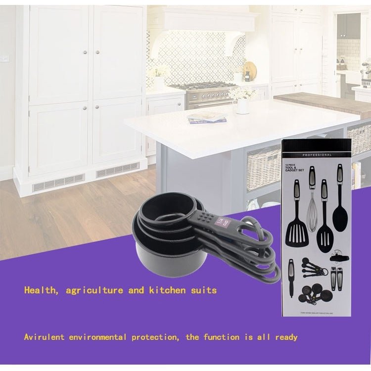Multi-function Fourteen Piece Suit Kitchen Utensils Set Heat Resitant Cooking Bake Tool - Image 10