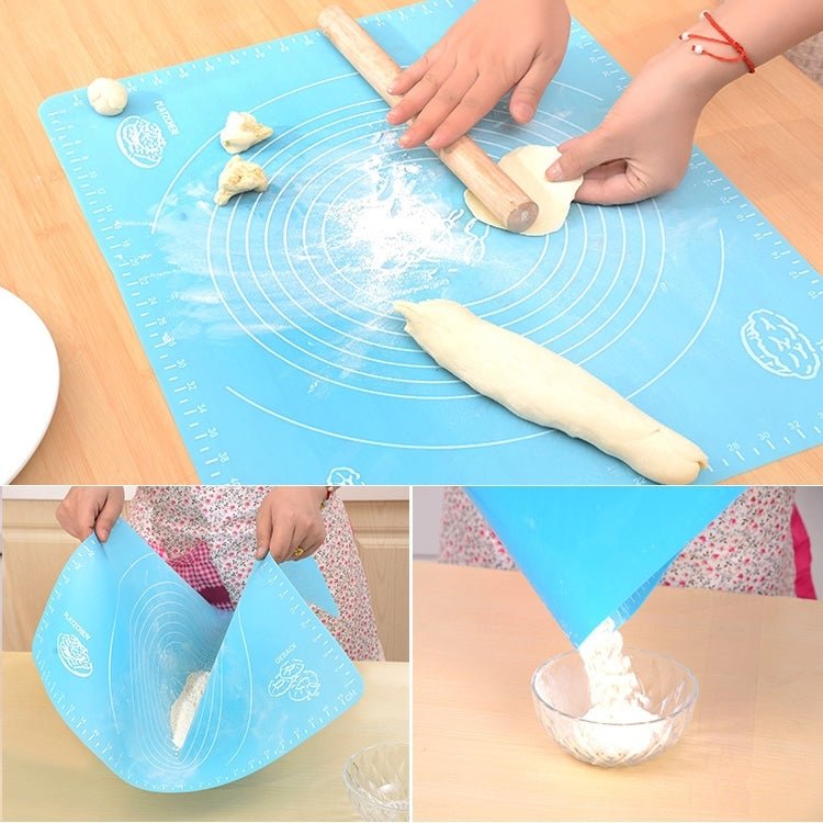 2 PCS Multi-purpose Baking Necessary Silicone Kneading Dough Pad / Flour Pad / Heat Insulation Meal Pad Random Color Delivery - Image 8