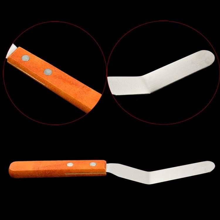 15cm Stainless Steel Cream Spatula Cake Silk Flower Scraper Baking Tool, Specification: 4 inch - Image 3