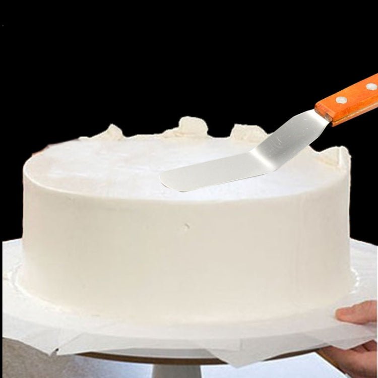 15cm Stainless Steel Cream Spatula Cake Silk Flower Scraper Baking Tool, Specification: 4 inch - Image 4