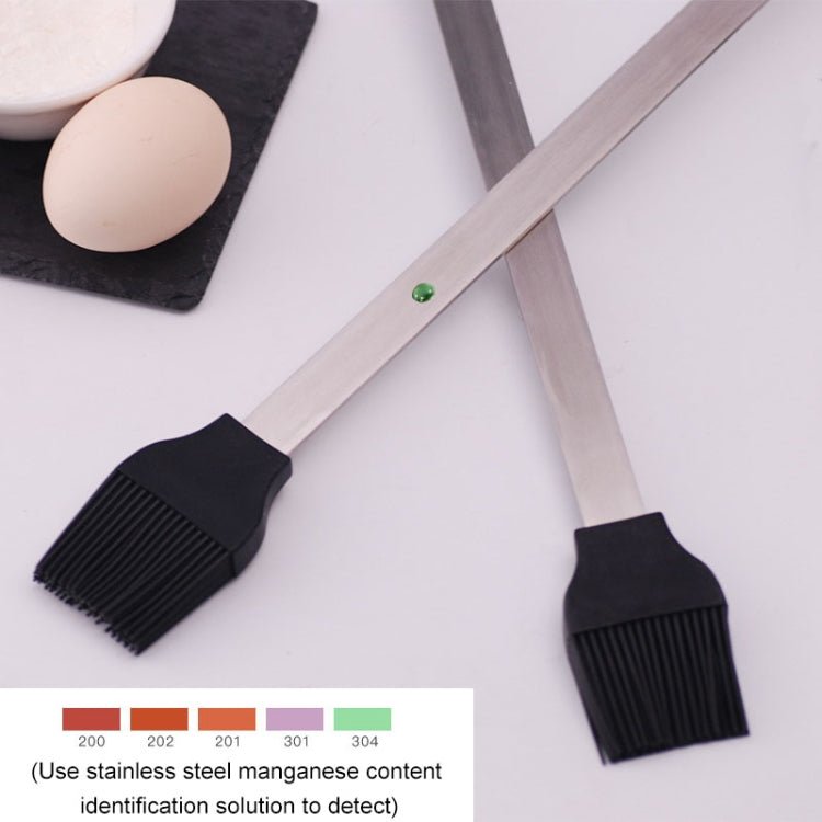 Silicone Oil Brush Stainless Steel Barbecue Brush Seasoning Brush DIY Cake Barbecue Baking Tool - Image 6