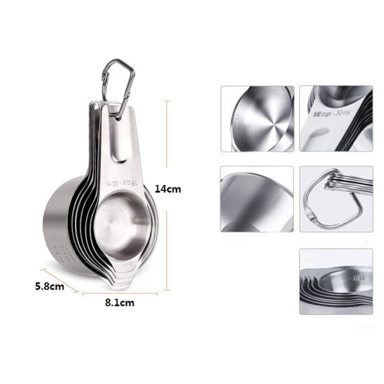 7 in 1 304 Stainless Steel Measuring Cup Set Baking Tools - Image 6