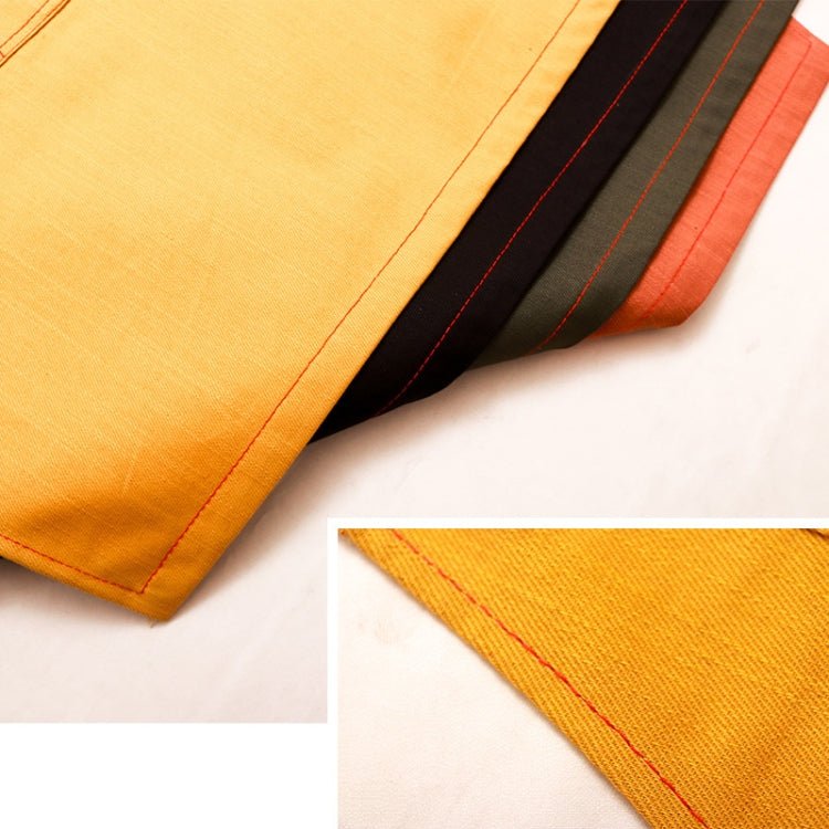 Household Denim Apron Barista Floral Tea Shop Barber Work Clothes, Specification: for Children 57cm(Yellow) - Image 4