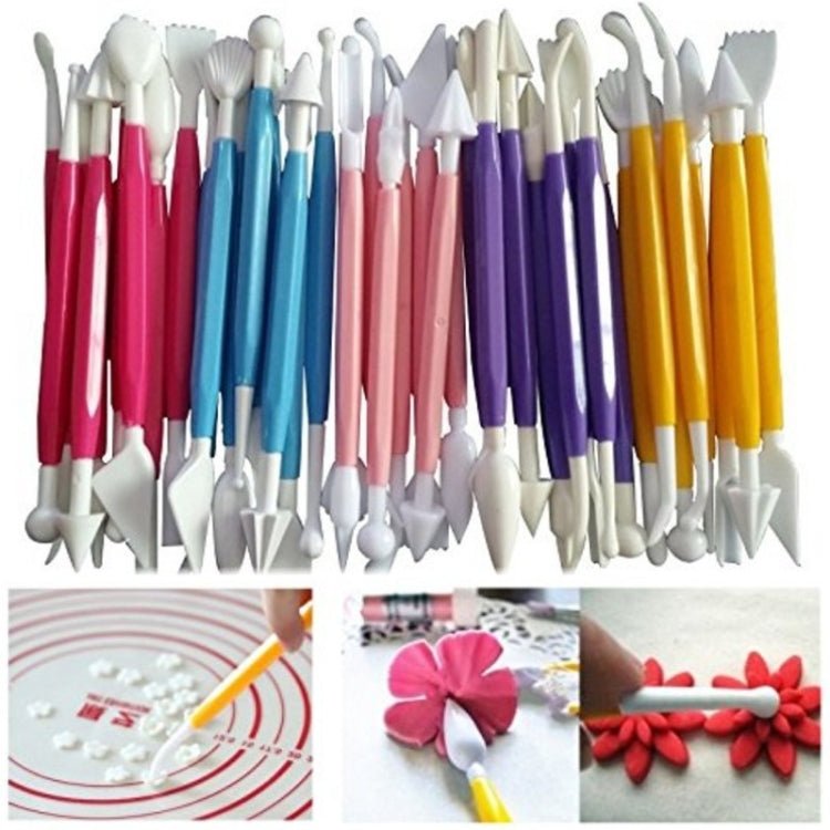 2 Sets Carving Pen Cake Fondant Carving Knife Making Cutting Tool 01071 Yellow (OPP Bag Packaging) - Image 6
