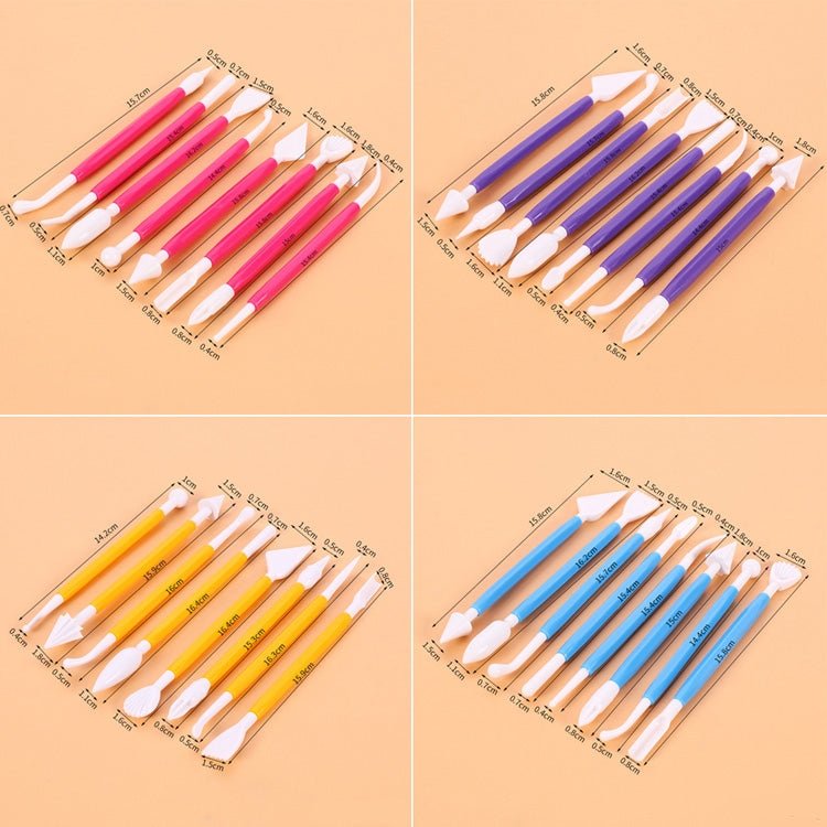 2 Sets Carving Pen Cake Fondant Carving Knife Making Cutting Tool 02023 Blue (OPP Bag Packaging) - Image 3