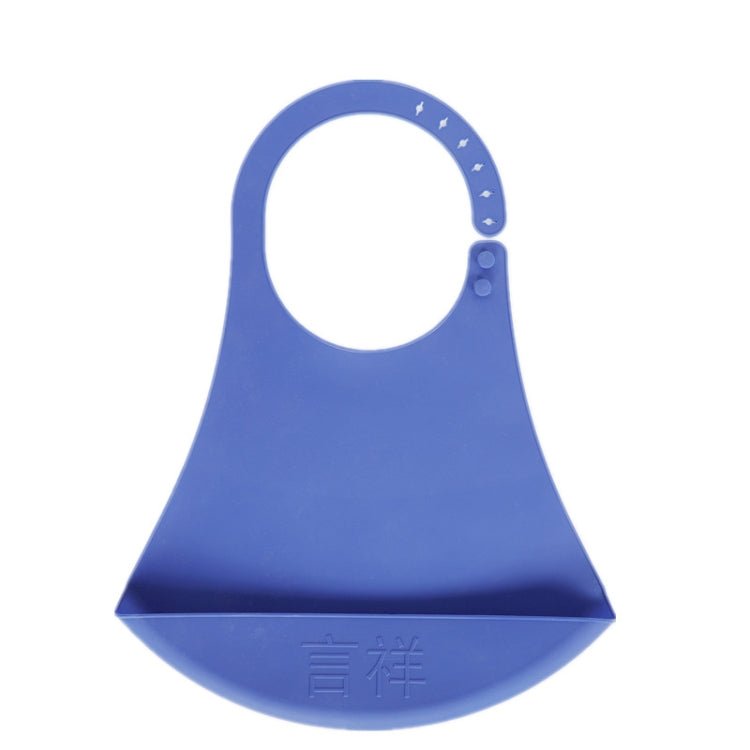 Yanxiang Elderly Eat Silicone Waterproof Bib Adult Widened Disposable Saliva Pocket(Blue) - Image 2