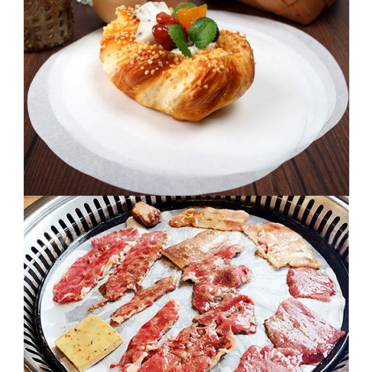 1 Set Double-Sided Silicone Oil Baking Paper Cake Biscuit Pizza Tray Non-Stick Greaseproof Paper(Diameter 12cm) - Image 5