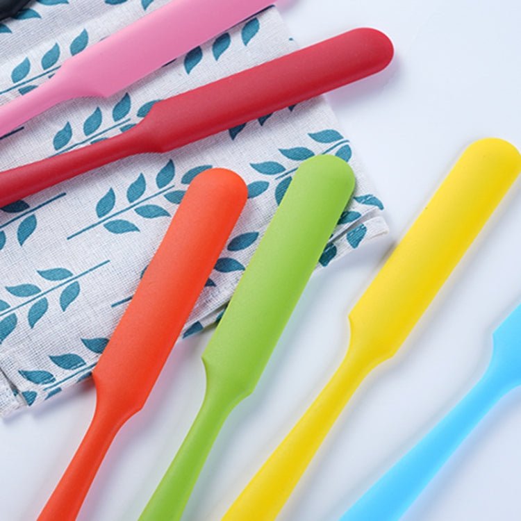 Long Silicone Spatula Butter Cake Cream Scraper Baking Tool(Pink) - Image 6