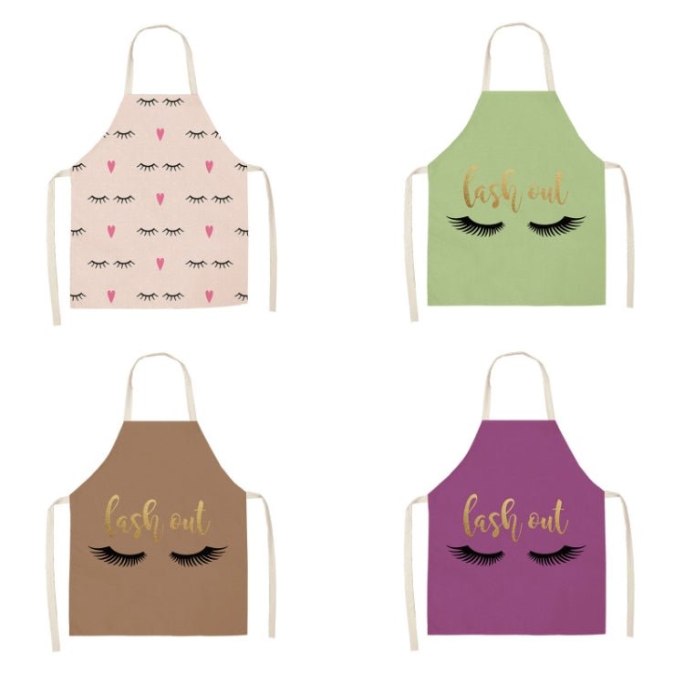 2 PCS Kitchen Linen Heart-Shaped Letters Fashion Sleeveless Apron, Specification: 45x56 cm(MeI6040) - Image 2