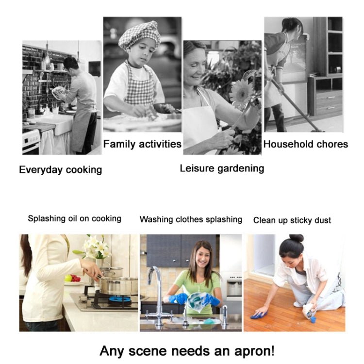 2 PCS Kitchen Linen Heart-Shaped Letters Fashion Sleeveless Apron, Specification: 45x56 cm(MeI6037) - Image 4