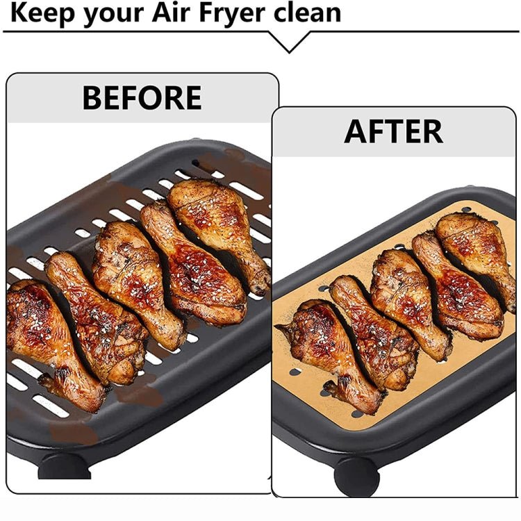 100 PCS 0303-1 Household Multifunctional Air Fryer Oil Absorbing Paper(Natural Color without Holes) - Image 5