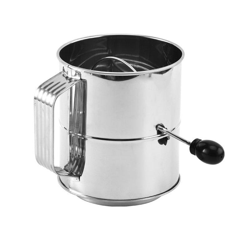 Hand-crank Oblique Flour Sieve Kitchen Baking Tools, Specification: Style One