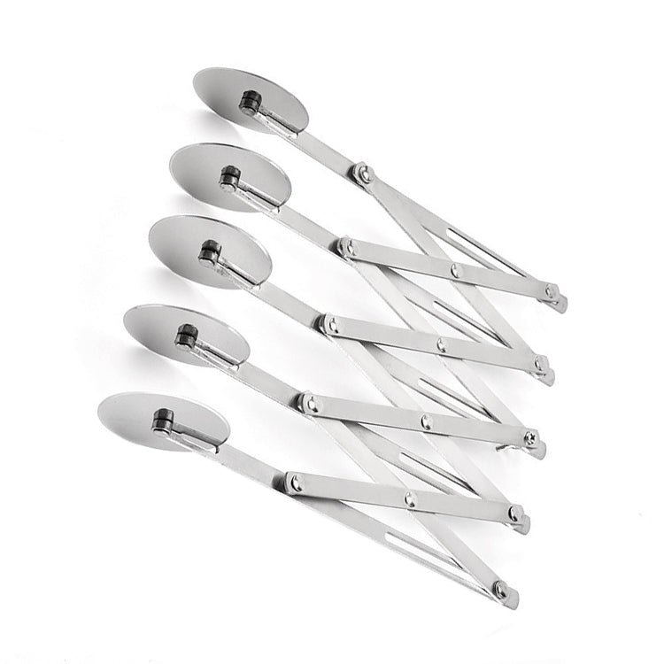 Stainless Steel Retractable Multipurpose Pizza Knife, Style: 5 Wheels