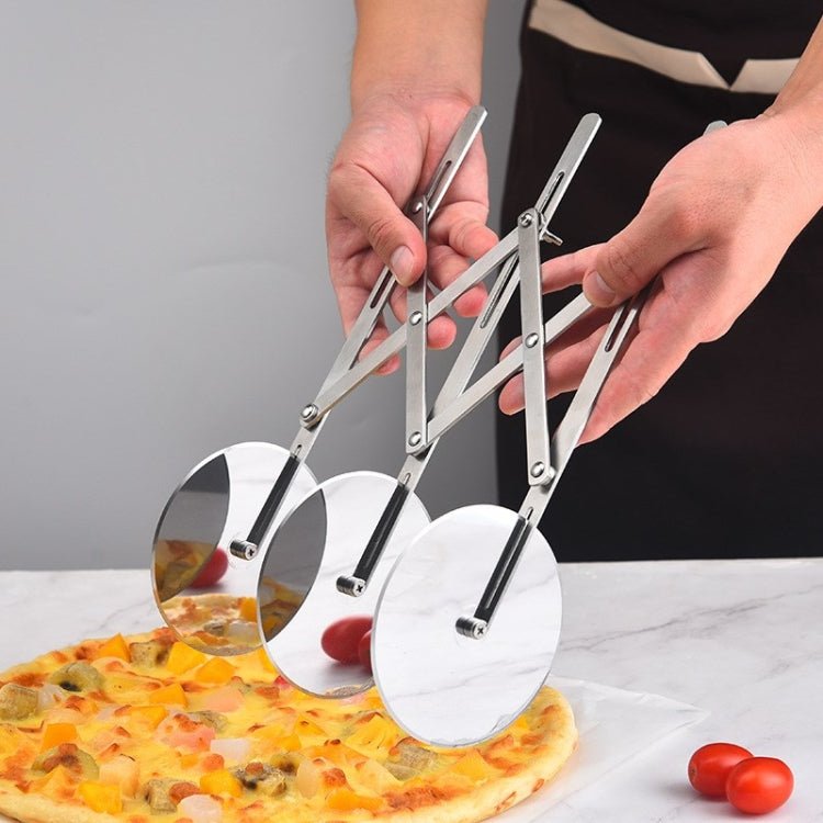 Stainless Steel Retractable Multipurpose Pizza Knife, Style: 5 Wheels - Image 5