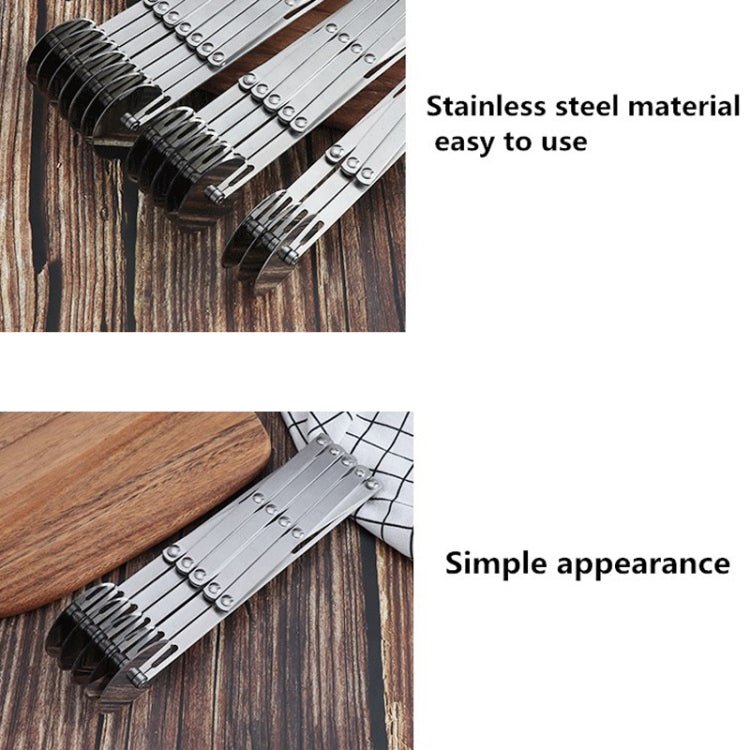 Stainless Steel Retractable Multipurpose Pizza Knife, Style: 6 Wheels - Image 4