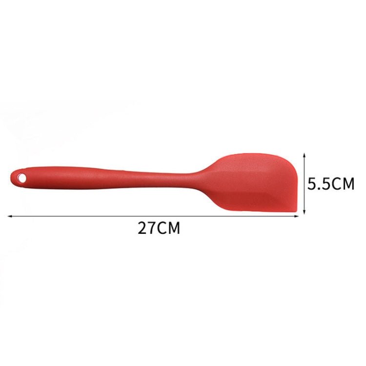 2pcs Large Integrated Silicone Scraper Chocolate Cream Mixing Knife(Red) - Image 6