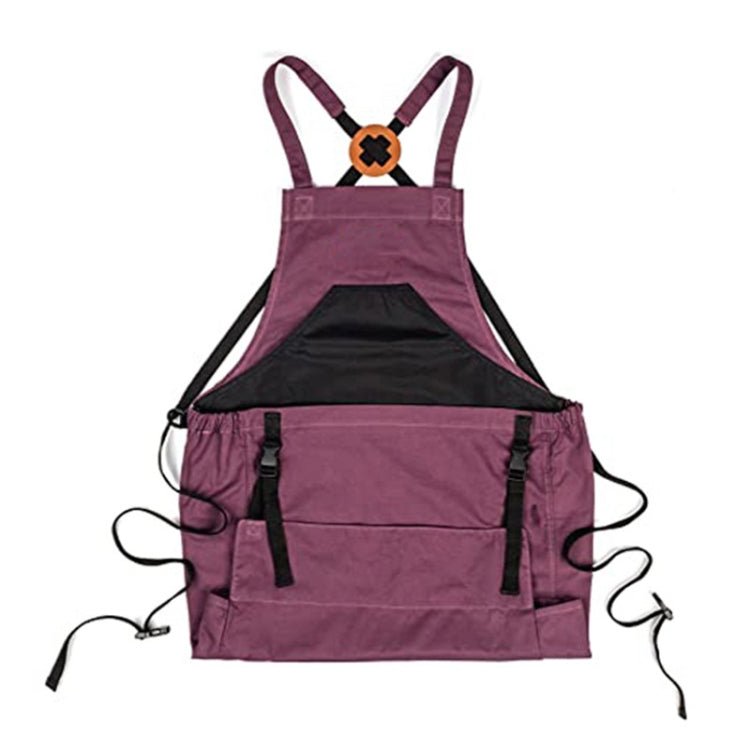 Oxford Fabric Picking Fruit And Vegetable Backpack Tool Apron(Purple)