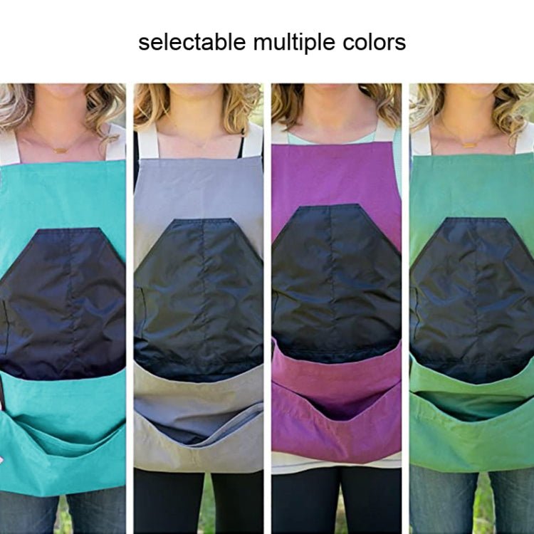 Oxford Fabric Picking Fruit And Vegetable Backpack Tool Apron(Blue) - Image 2