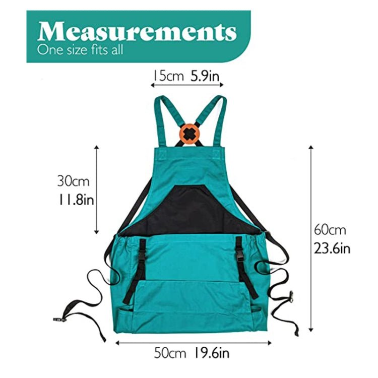 Oxford Fabric Picking Fruit And Vegetable Backpack Tool Apron(Blue) - Image 3