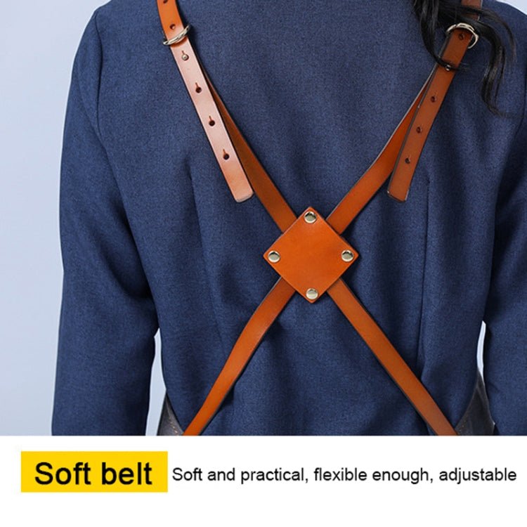 Carpentry Electrician Garden Heavy Canvas Workwear Apron, Color: Belt Blue - Image 8