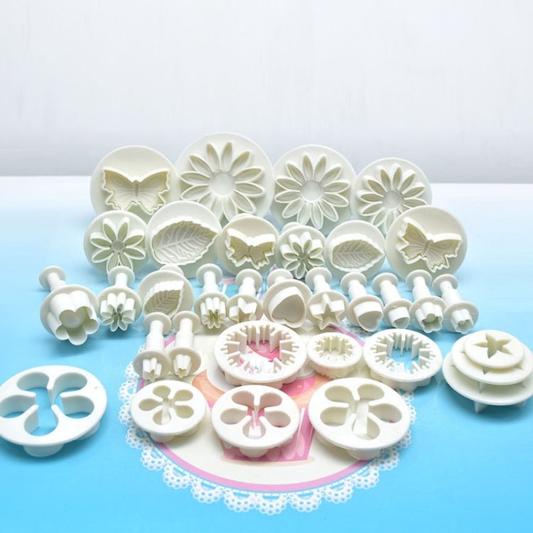 114 In 1 Fondant Cake Baking Decorating Tools Plunger Cutters Flower Moulds Set - Image 2