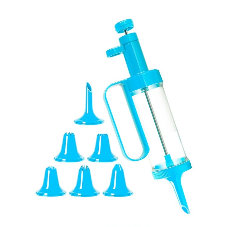Cookie Biscuit Mold Decorator Set Baking Decoration Nozzle Tools(Lake Blue)