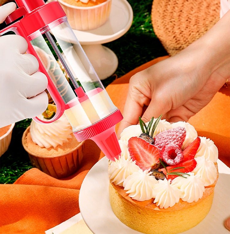 Cookie Biscuit Mold Decorator Set Baking Decoration Nozzle Tools(Red) - Image 8