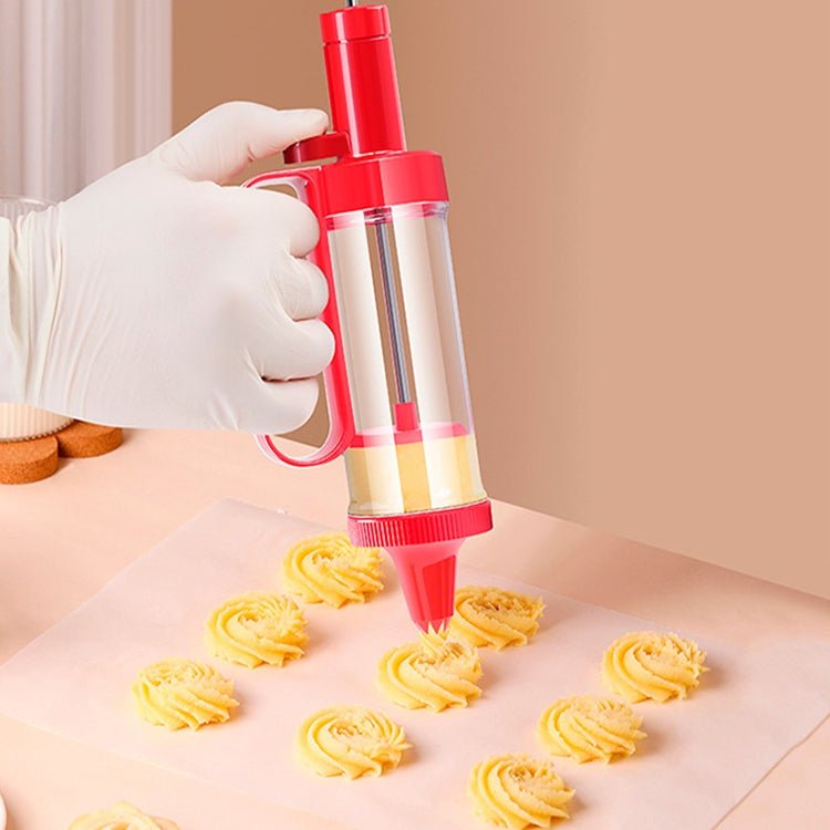 Cookie Biscuit Mold Decorator Set Baking Decoration Nozzle Tools(Red) - Image 10