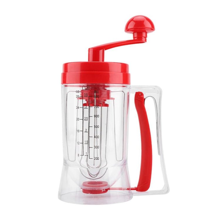 Hand-Operated Batter Dispenser Kitchen Baking Liquid Dividing Tool(Red)