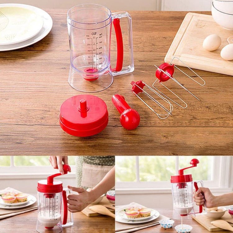 Hand-Operated Batter Dispenser Kitchen Baking Liquid Dividing Tool(Red) - Image 4