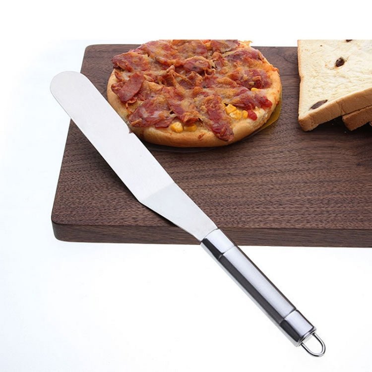 Stainless Steel Cream Spatula Stainless Steel Bell Knife Cake Spatula Baking Scraper Baking Tools(6-Inch Curved Knife) - Image 7