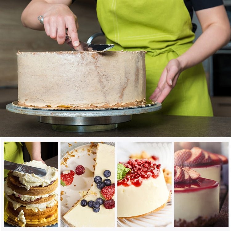 Stainless Steel Cream Spatula Stainless Steel Bell Knife Cake Spatula Baking Scraper Baking Tools(6-Inch Curved Knife) - Image 10